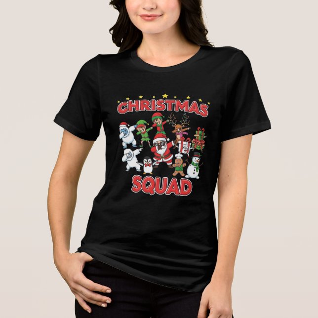 Camiseta Triblenda Official Christmas Squad Member | Funny Festive Ty (Anverso)