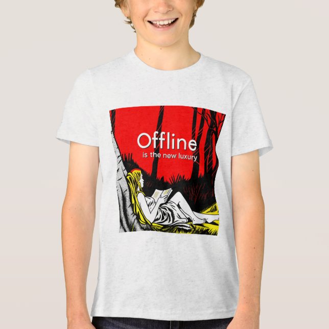 Camiseta Triblenda Offline Is The New Luxury (Anverso)