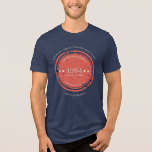 Camiseta Triblenda Oficialmente Vintage 198X Divertida Reserva Premiu
