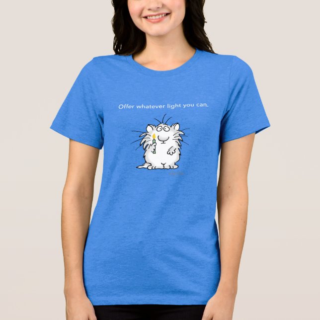 Camiseta Triblenda OFRECE TODA LA LUZ QUE PUEDAS POR Sandra Boynton (Anverso)