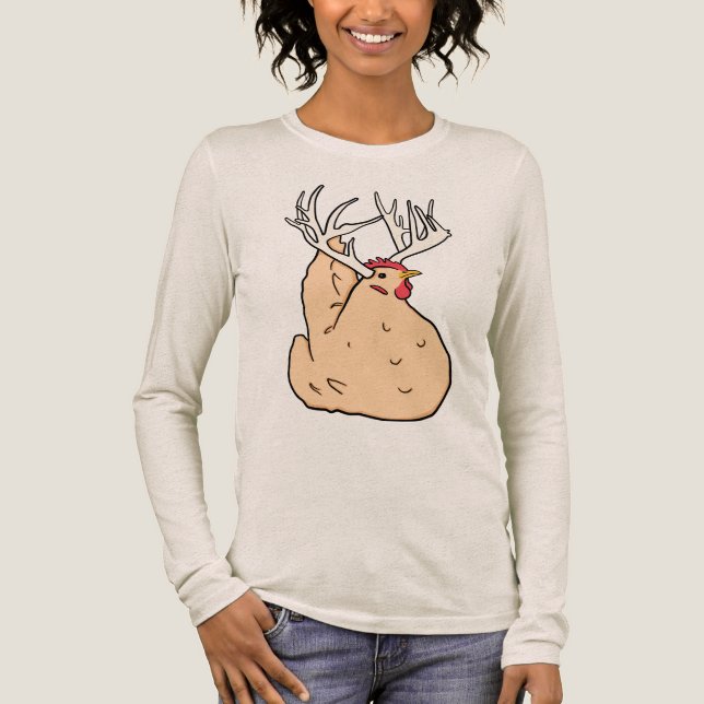 Camiseta Triblenda Oh ciervo de pollo (Anverso)