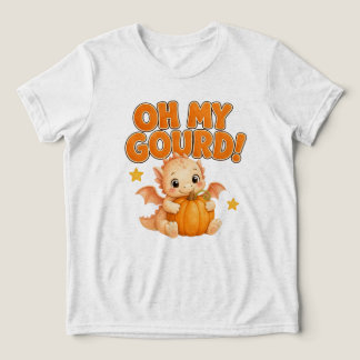 Camiseta Triblenda Oh My Gourd Cute Calabaza Dragón Niños Halloween
