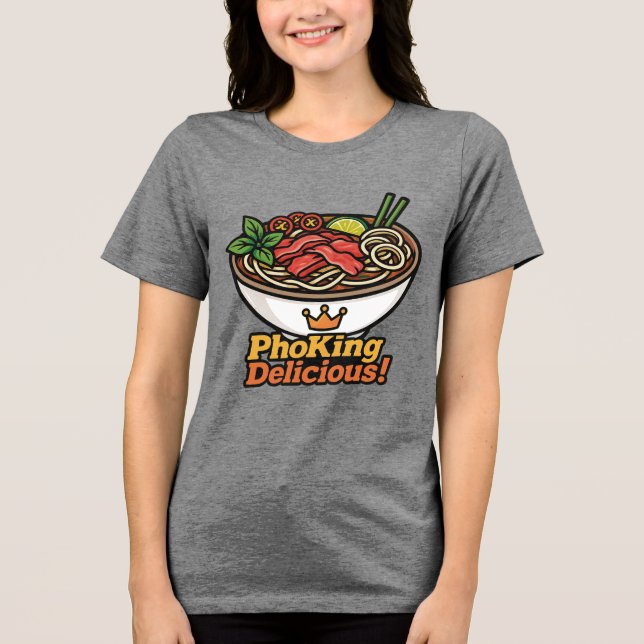 Camiseta Triblenda ¡Oh, rey Delicioso! (Anverso)
