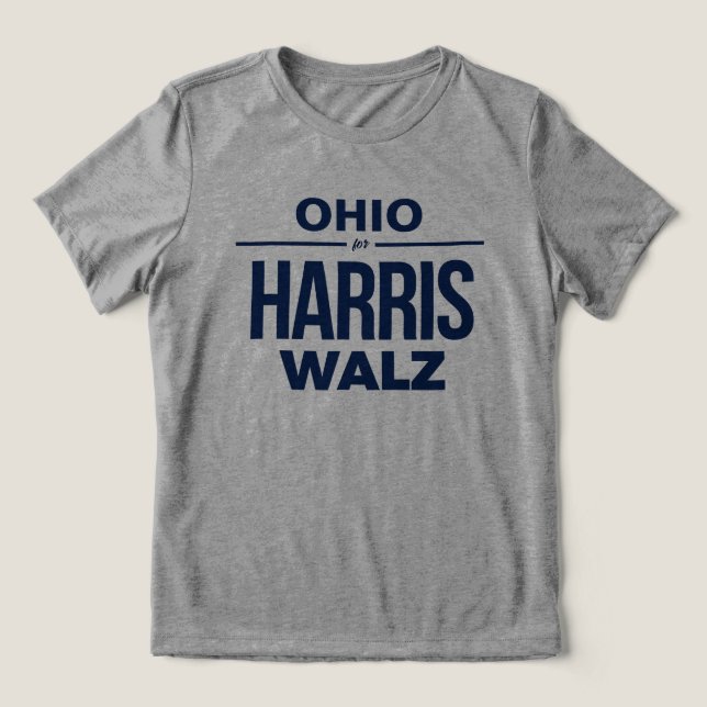 Camiseta Triblenda Ohio para Harris Walz (Diseño delantero )