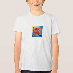 Camiseta Triblenda Ojos Azules Bebé Cachorro de Tigre