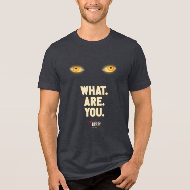 Camiseta Triblenda Ojos brillantes: "¿Qué? ¿Tú?" (Anverso)
