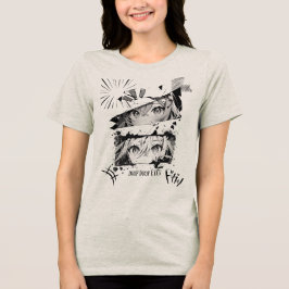 Camiseta Triblenda Ojos que gotean, ropa callejera gótica grunge aluc