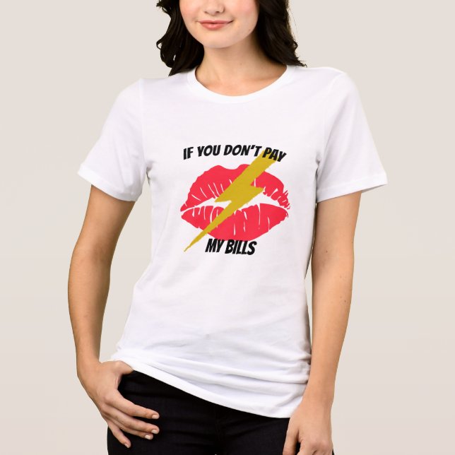 Camiseta Triblenda Ojos y boca | impresión de carta de interrupción d (Anverso)