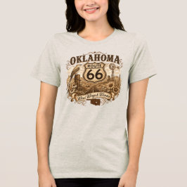 Camiseta Triblenda Oklahoma Scissortail Molino de Viento Pradera Retr