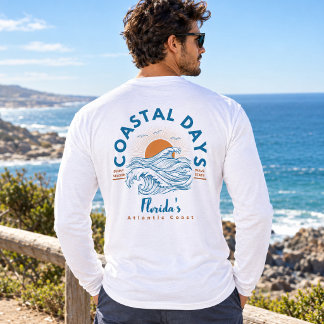 Camiseta Triblenda Ola de Playa Días Costeros de la Costa Atlántica d