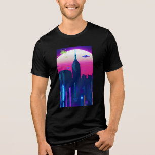 Camiseta Triblenda Olas nocturnas y Vapor Daze
