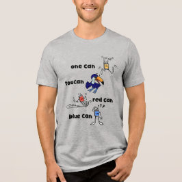 Camiseta Triblenda One Can Toucan Red Can Blue Can Men's Shirt