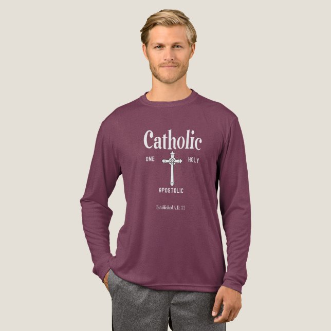 Camiseta Triblenda One Holy Catholic Apostolic Church (Anverso Completo)