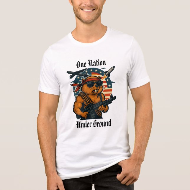 Camiseta Triblenda One Nation Under Ground DakRat Shirt (Anverso)