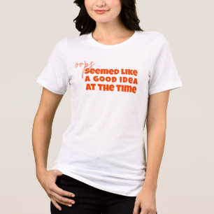 Camiseta Triblenda Oops Text Shirt - Gracioso Meme Tee para los amant