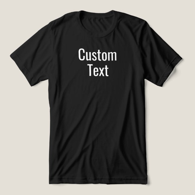 Camiseta Triblenda Opción de escritura personalizado Imprimir texto p (Diseño delantero )