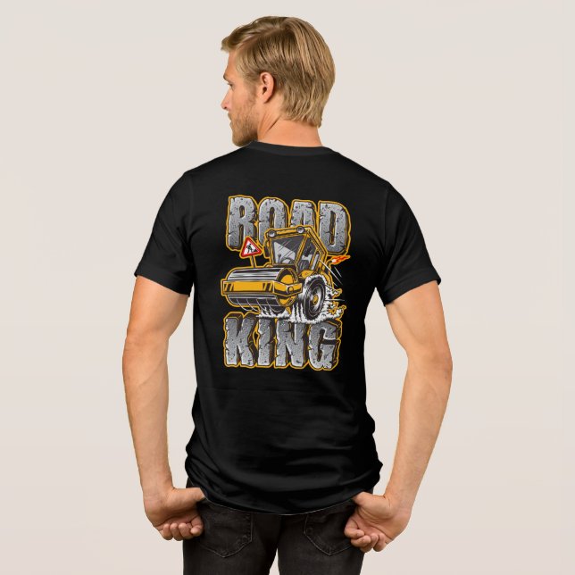 Camiseta Triblenda Operador de Compactadora de Construcción Divertido (Reverso Completo)