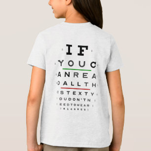 Camiseta Triblenda Optometría, visión perfecta, sin necesidad de gafa