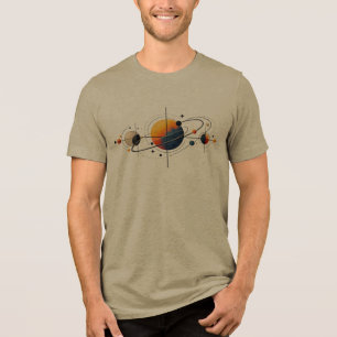 Camiseta Triblenda Orbit – Diseño geométrico cósmico minimalista
