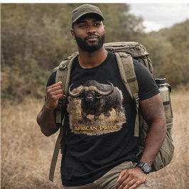 Camiseta Triblenda Orgullo Africano Búfalo | Fuerza del Búfalo del Ca