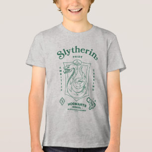 Camiseta Triblenda ORGULLO AMBICIÓN ASTUCIa ESCUDO DE SLYTHERIN