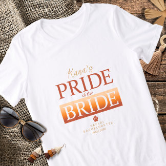 Camiseta Triblenda Orgullo de la soltera de Safari de la novia ID1158