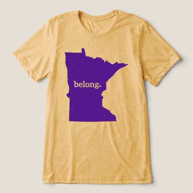 Camiseta Triblenda Orgullo del estado de Minnesota Belong (Diseño delantero )