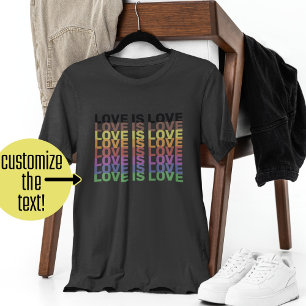Camiseta Triblenda Orgullo Gay Frase Personalizada Palabras Repetidas