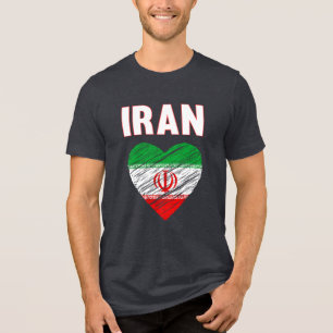 Camiseta Triblenda Orgullo iraní que amo a Irán