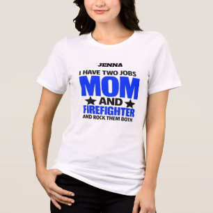 Camiseta Triblenda Orgullosa Madre Bombera