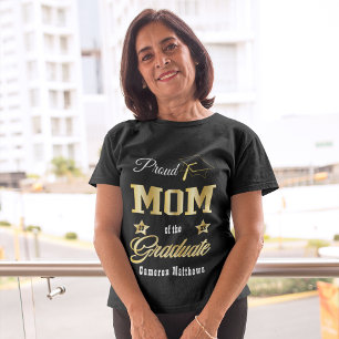 Camiseta Triblenda Orgullosa madre de la graduación de nombre de grad