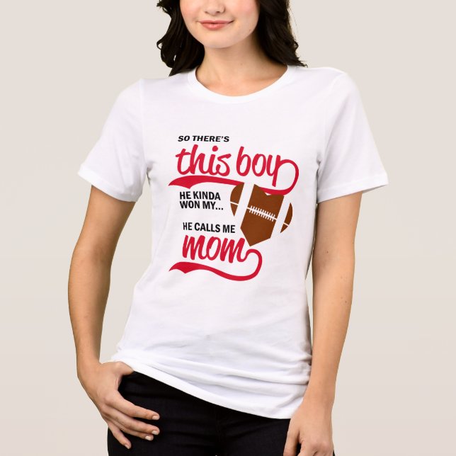 Camiseta Triblenda Orgullosa madre del fútbol (Anverso)
