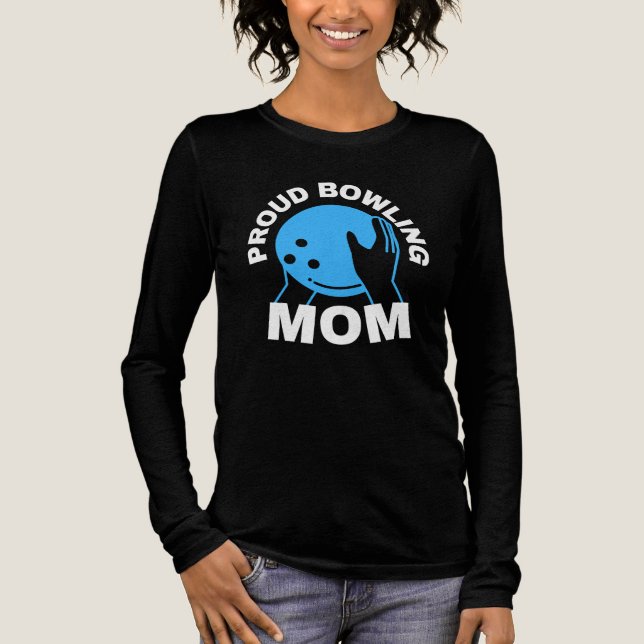 Camiseta Triblenda Orgulloso Bowling Mom (Anverso)