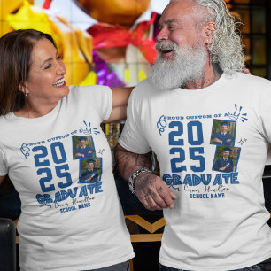 Camiseta Triblenda Orgulloso De La Familia De Graduación De Foto De P