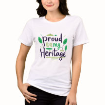 Orgulloso de mi herencia Hoja tribal verde