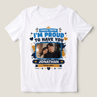 Camiseta Triblenda Orgulloso de Tenerte Personalizado