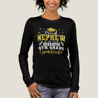 Camiseta Triblenda Orgulloso sobrino de quinto grado de graduado 2025