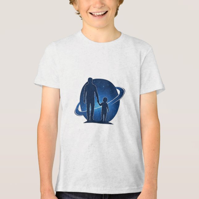 Camiseta Triblenda Orgulloso Yo y Dady en todos lados (Anverso)