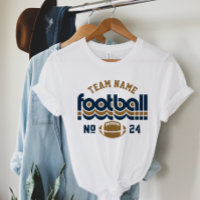 Oro Oscuro Espíritu Fútbol Retro Navy