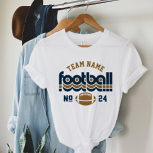 Camiseta Triblenda Oro Oscuro Espíritu Fútbol Retro Navy