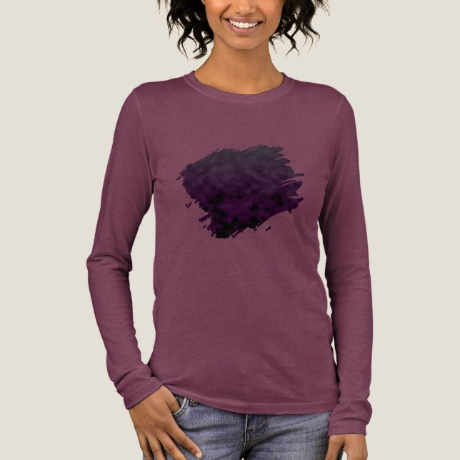 Camiseta Triblenda Orquídea de humo (Anverso)