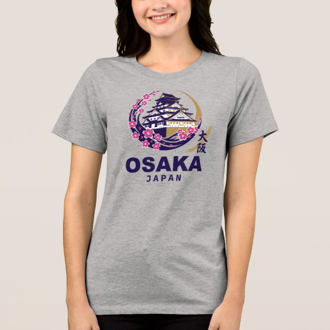 Camiseta Triblenda Osaka Japan Cherry Blossoms (Anverso)