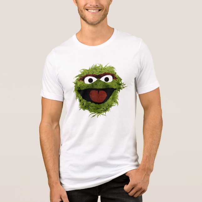 Camiseta Triblenda Oscar el Grouch | Tendencia acuarela (Anverso)