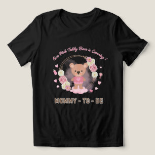 Camiseta Triblenda Osito de peluche rosa futura mamá