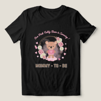 Camiseta Triblenda Osito de peluche rosa futura mamá 