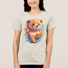 Camiseta Triblenda Oso floral