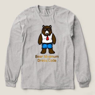 Camiseta Triblenda Oso Mínimo Gracioso Office Pun Art