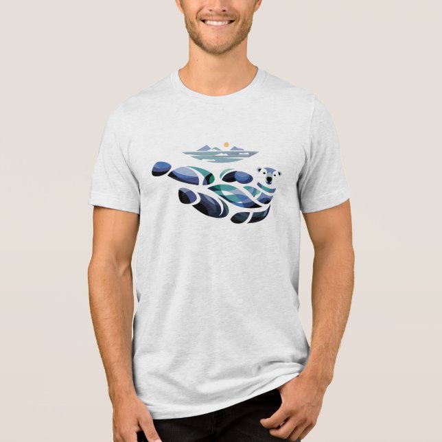 Camiseta Triblenda Oso polar relajado (Anverso)