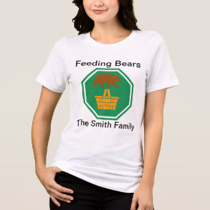 Camiseta Triblenda Oso y cesta de picnic