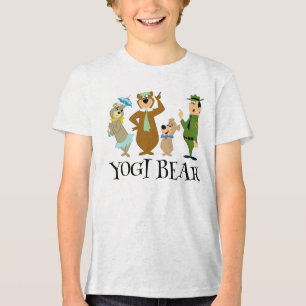 Camiseta Triblenda Oso Yogi y la rosa clásica de los amigos